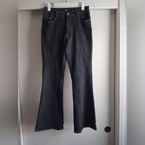 Vintage 90s Y2k Angels Flare Jeans Black Size 13